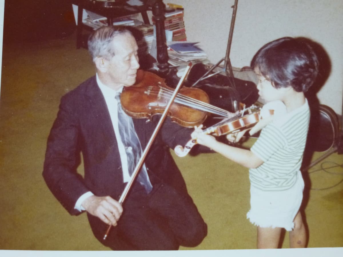 Noa Kageyama's lesson with Dr. Shinichi Suzuki at age 6, 1982