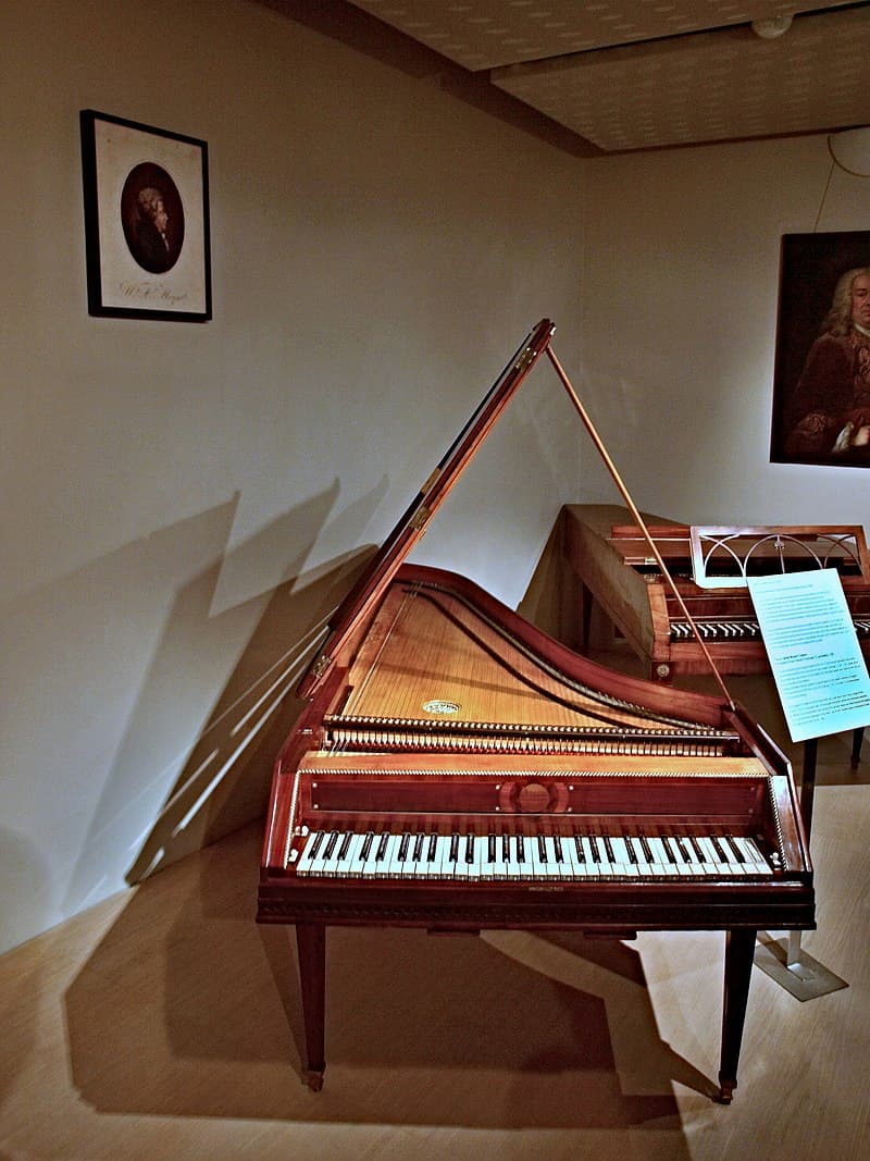 Fortepiano played by Mozart, 1787