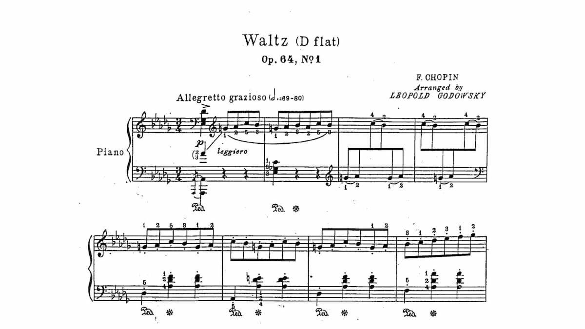 Leopold Godowsky: Chopin Waltz in D-flat Major, Op. 64, No. 1