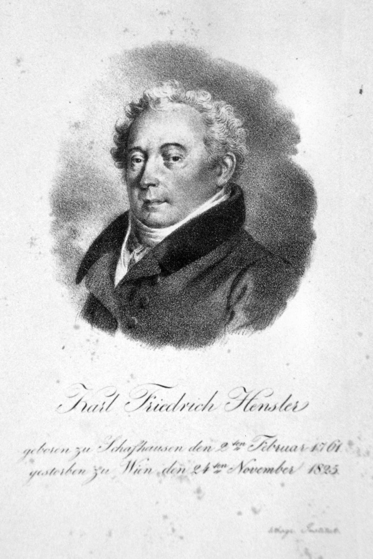 Joseph Lanzedelly the Elder: Karl Friedrich Hensler, c.1820