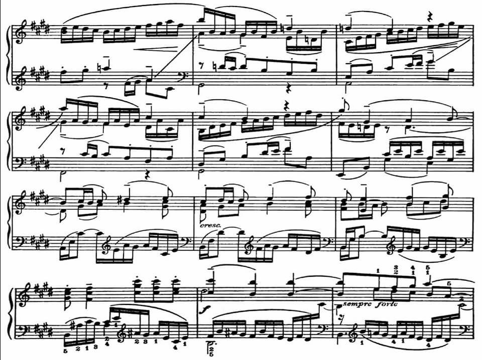 Sergei Rachmaninoff's transcription of Bach's violin partita