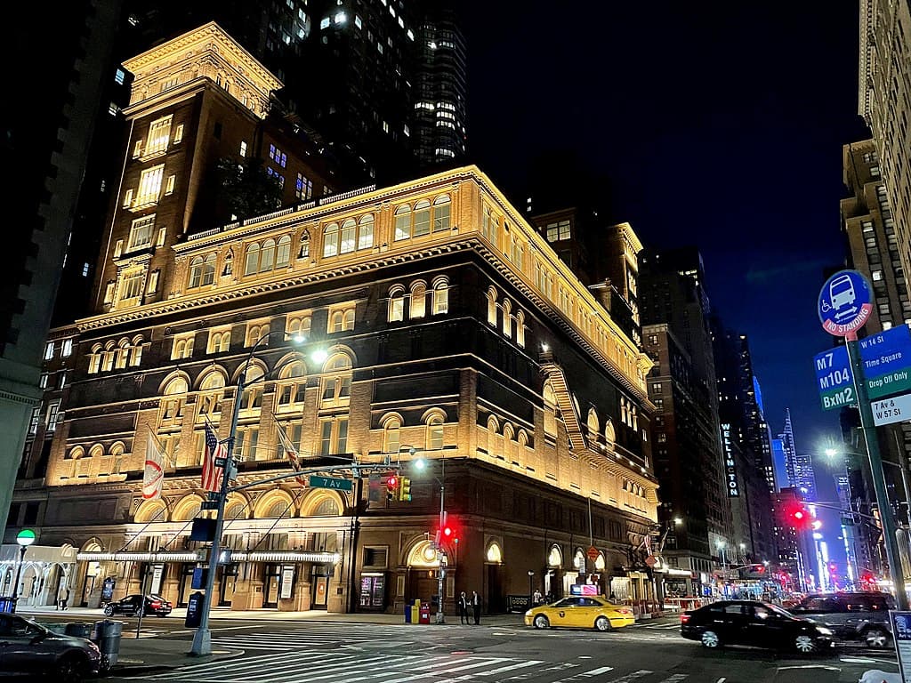 Carnegie Hall at night