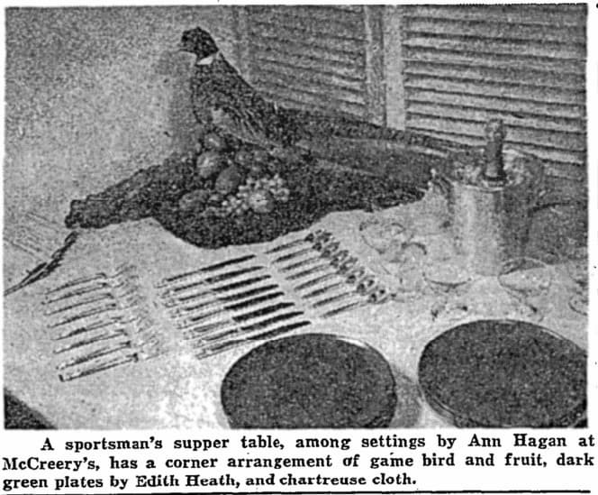 The Chicken in the Hay Dining Room, New York Times, 5 October 1948