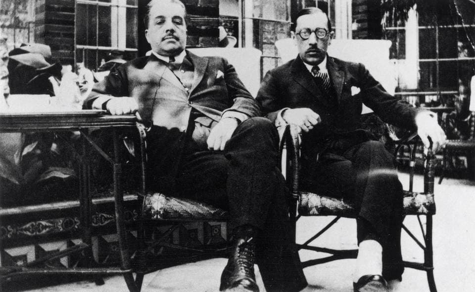 Serge Diaghilev and Igor Stravinsky, 1921