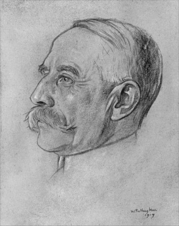 Portrait of Edward Elgar by Rothenstein, 1919