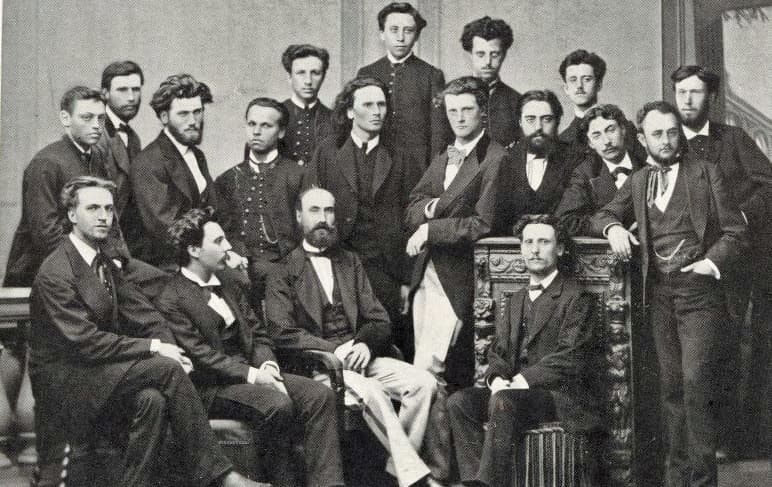 Gabriel Fauré with his classmates at the École Niedermeyer