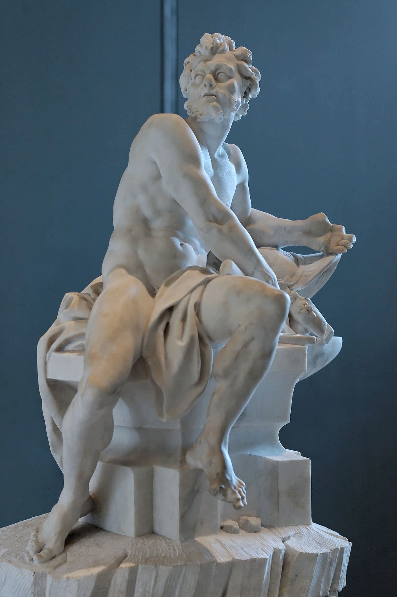 Guillaume Coustou the Younger: Hephaestus at the Forge, 1742 (Louvre)