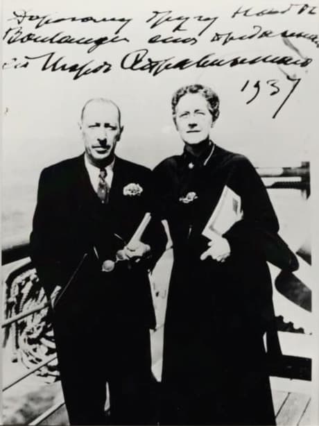Igor Stravinsky and Nadia Boulanger in 1937