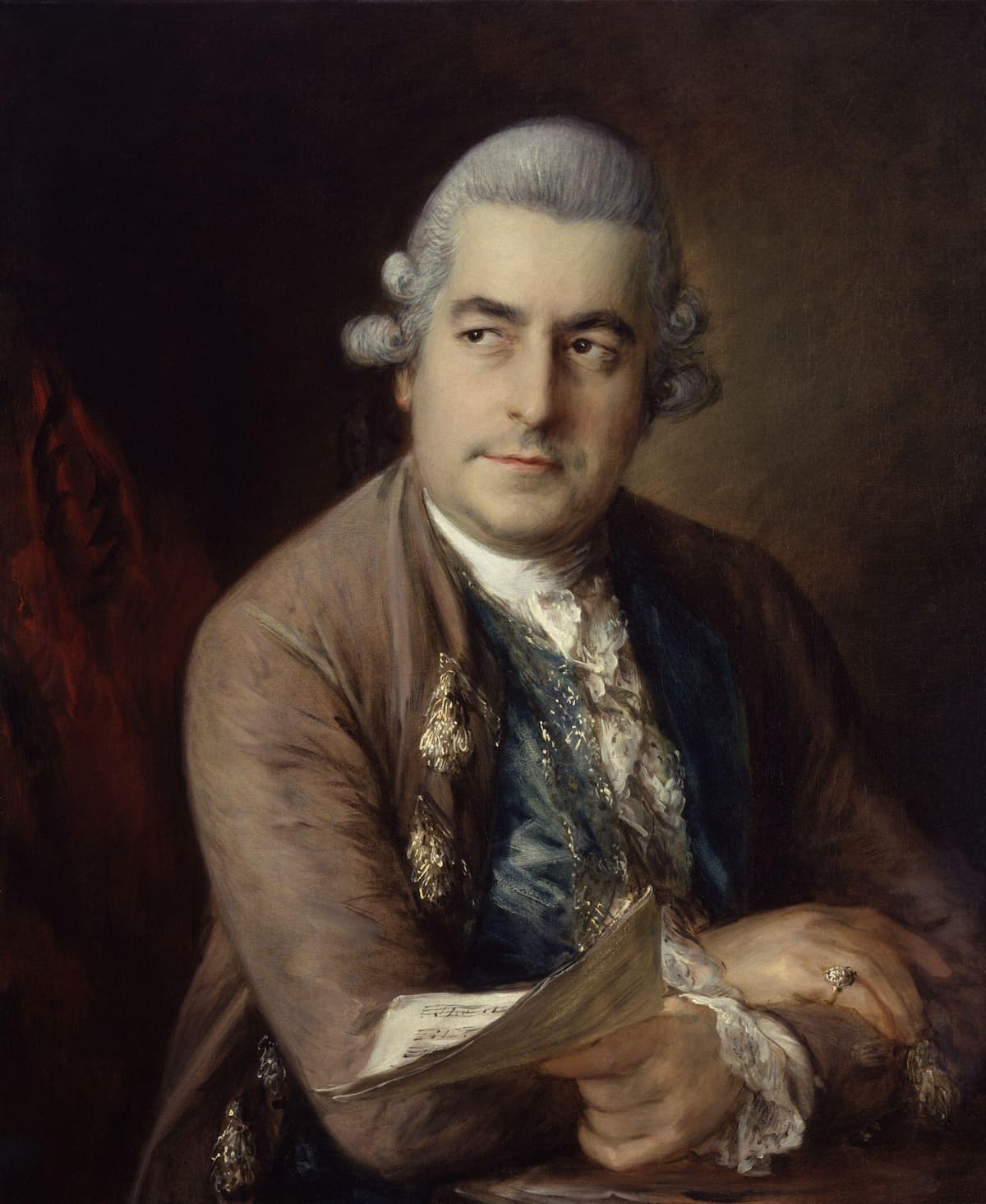 Portrait of Johann Christian Bach (1735-1782) in 1776 by Thomas Gainsborough