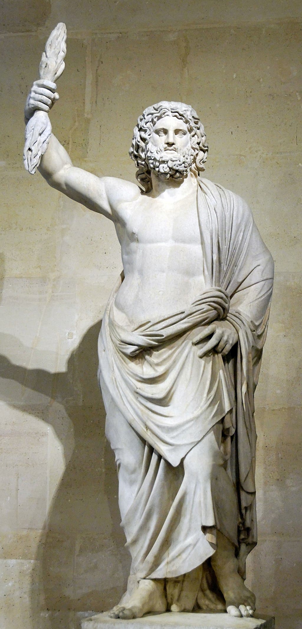 Zeus of Smyrna, holding a thunderbolt (Louvre Museum)