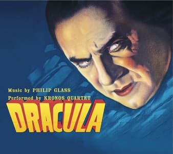 Cover art of "Dracula" composed by Philip Glass and performed by the Kronos Quartet
