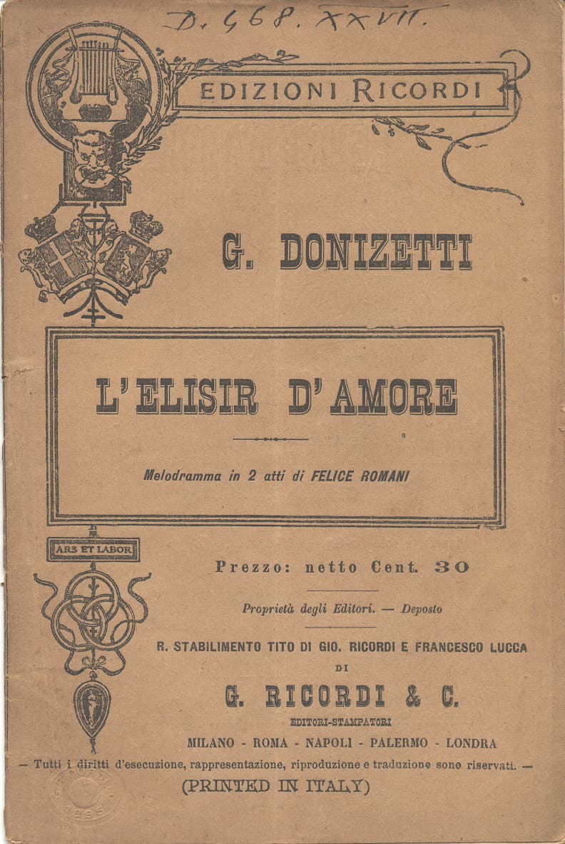 Donizetti: L’ Elisir d’amore