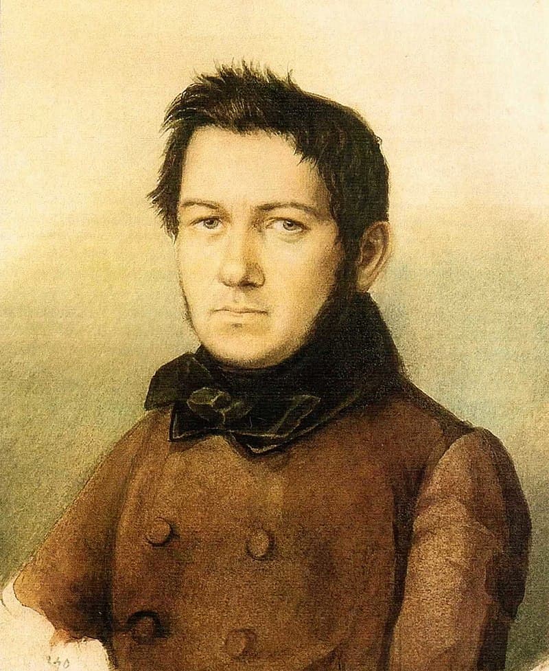 Portrait of Mikhail Glinka, 1840