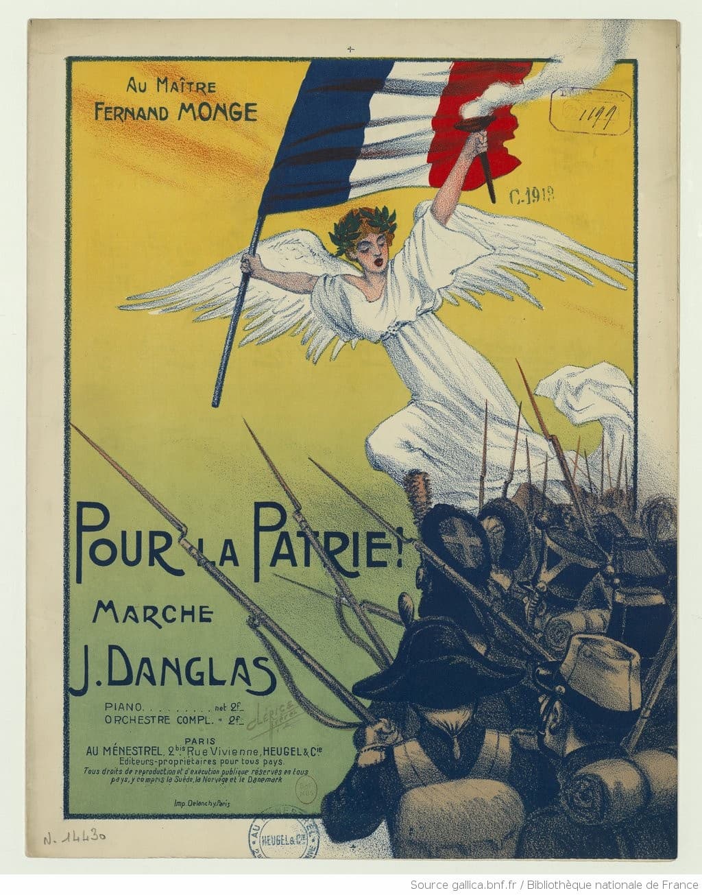 Pour la patrie !: marche, composed by Jeanne Danglas