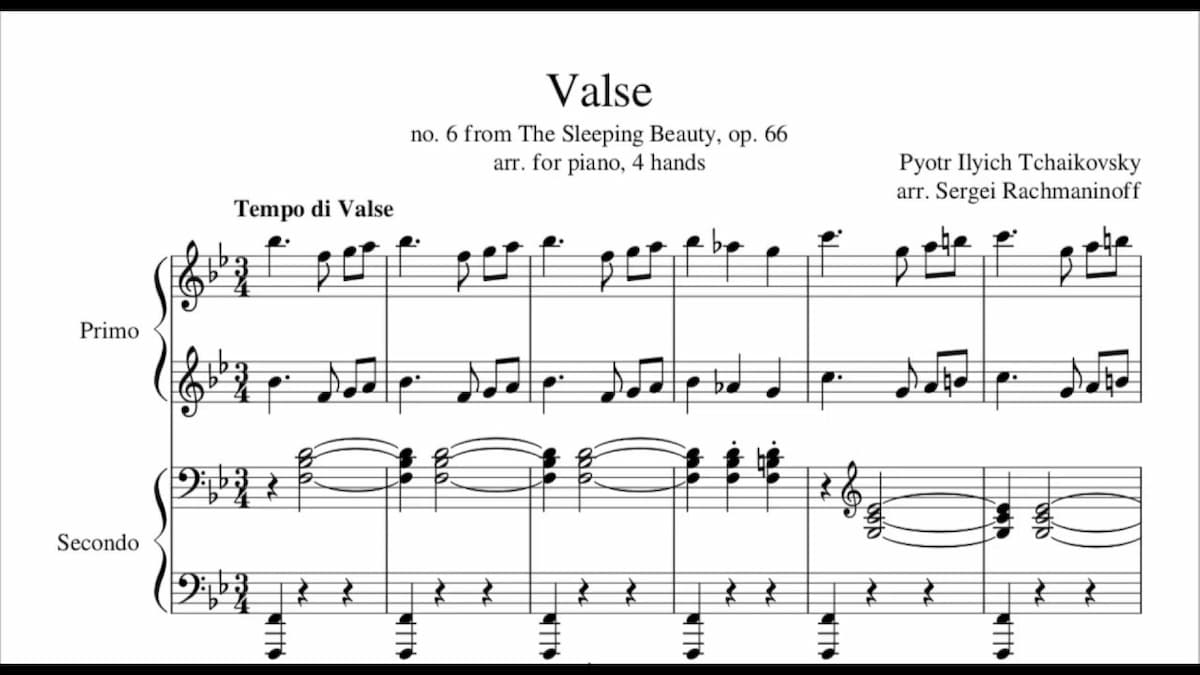 Tchaikovsky's The Sleeping Beauty arranged by Rachmaninoff