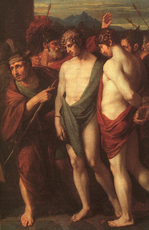Benjamin West: Pylades and Orestes Brought as Victims before Iphigenia