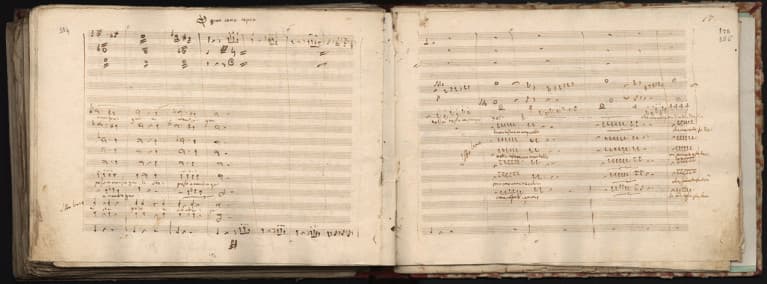 Autograph music score of Gioachino Rossini’s L’Italiana in Algeri (The Italian Girl in Algiers)