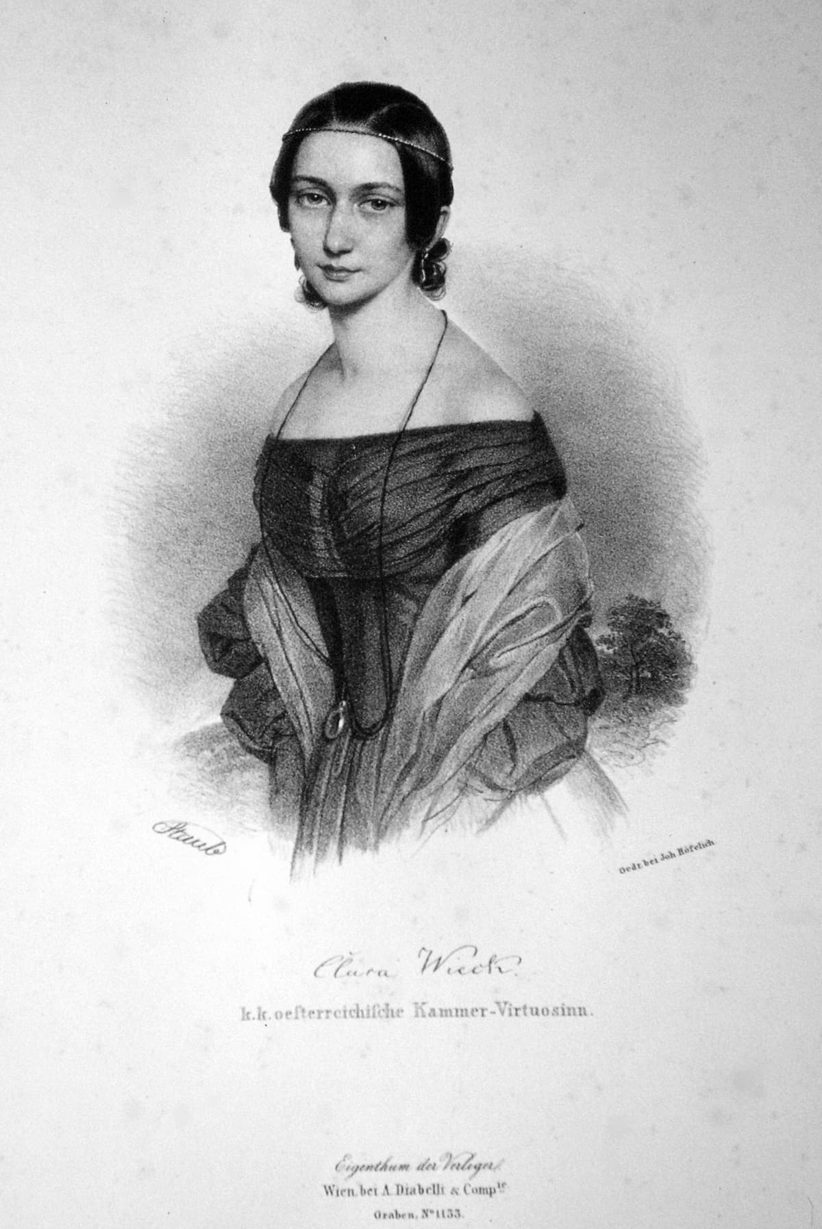 Andreas Staub: Clara Wieck, 1839