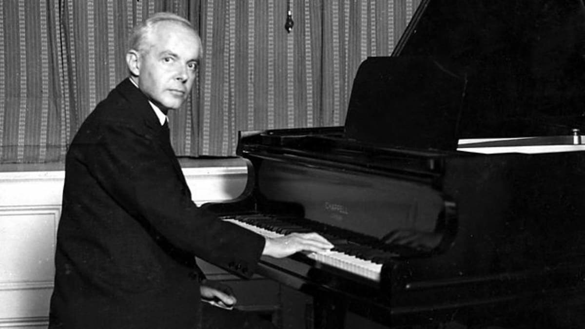 Béla Bartók at the piano