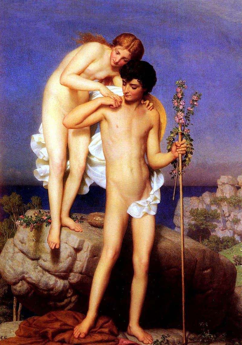 Marc-Charles-Gabriel Gleyre: Daphnis and Chloe (c. 1850)