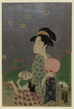 Eishosai Choki: Fireflies, 1793