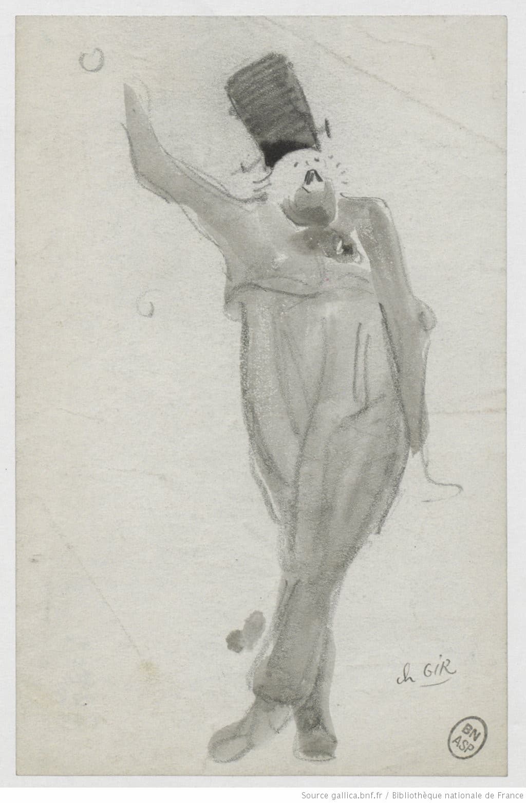 Charles Gir: Clown "Général Lavine", 1910 (Gallica, ark:/12148/btv1b64052019)