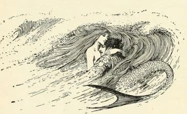 Helen Stratton: The Little Mermaid: The mermaid rescues the prince, 1899