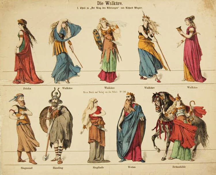 Costumes of Richard Wagner's Die Walküre