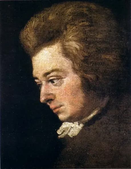 Joseph Lange: Mozart (detail), 1783