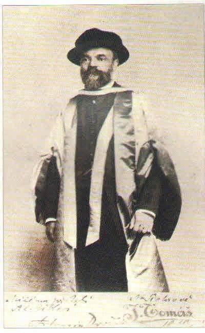 Dvořák in 1891 in his Cambridge doctoral gown