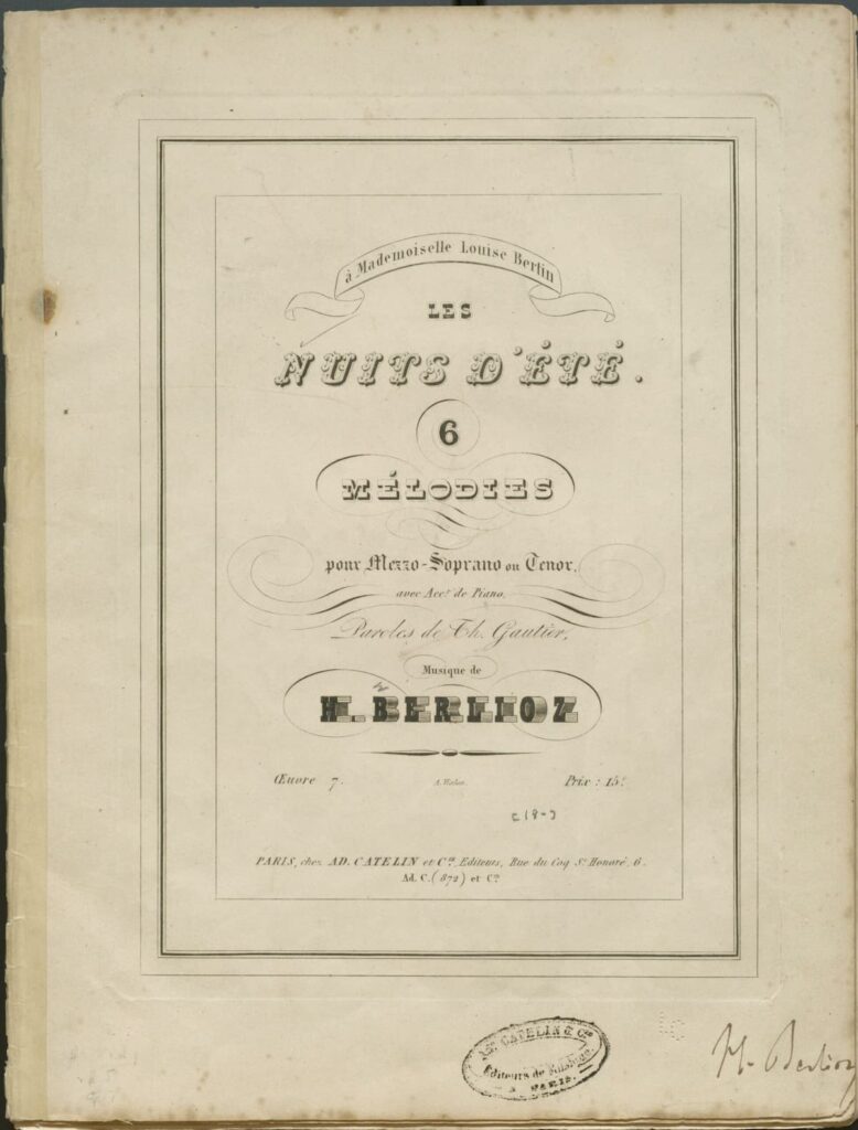 Louise-Angélique Bertin Opera “Fausto”