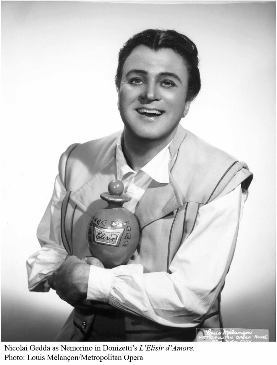 Nicolai Gedda in Donizetti's L'Elisir d'Amore