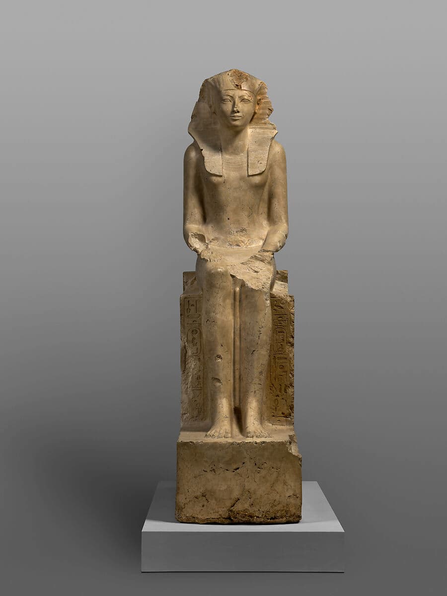 Seated Statue of Hatshepsut, ca. 1749–1459 BCE, Met Museum