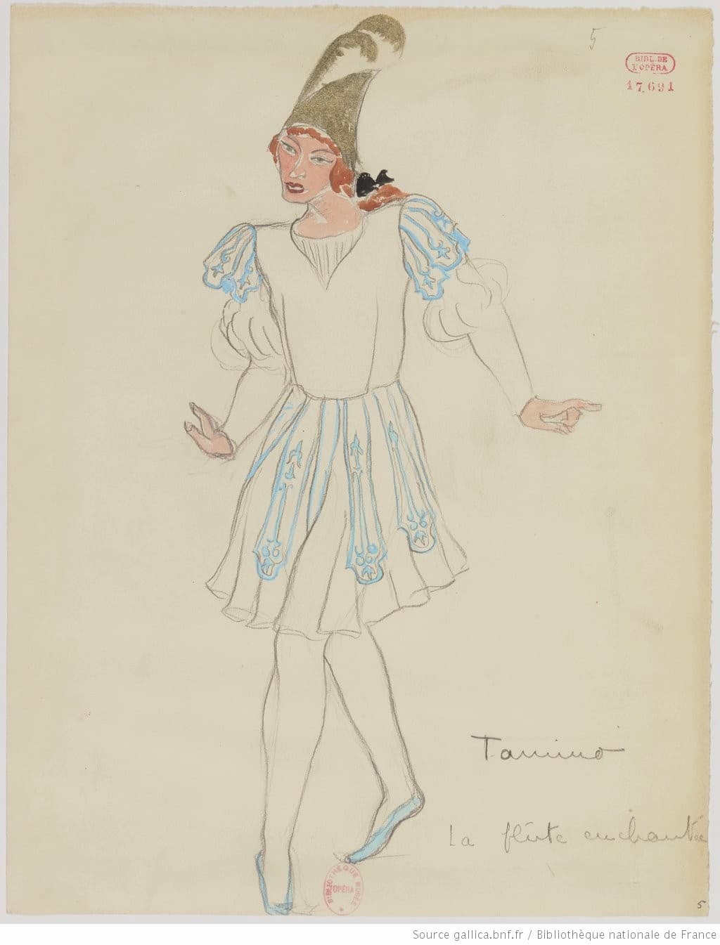 Drésa: La Flûte enchantée: Tamino, 1922 (Gallica ark:/12148/btv1b10524097w)