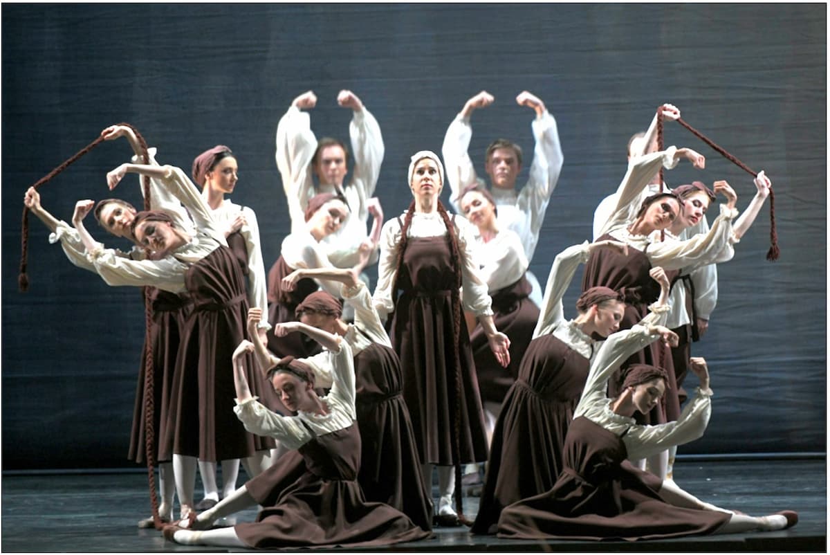 Anastasia Petuchkova as the Bride in the Mariinsky production of Les noces, 2023