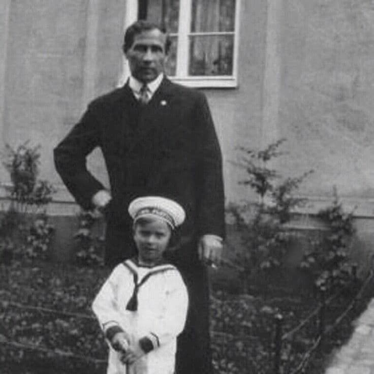 Nicolai Gedda and his father