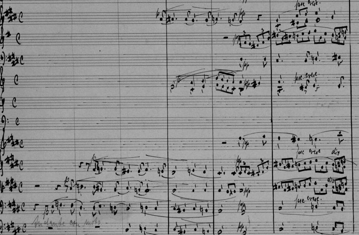 Kurt Weill's "Down in the Valley" music score