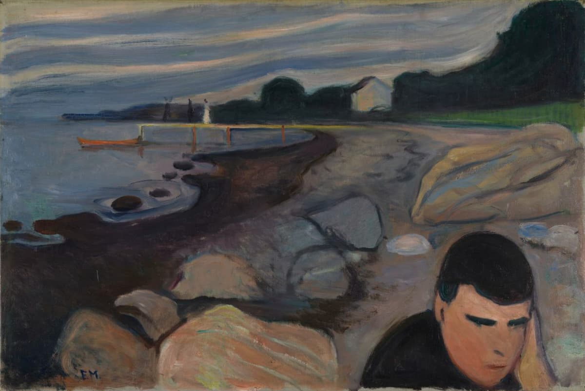 Edvard Munch: Melancholi (Melancholy), 1892 (Oslo, National Gallery)