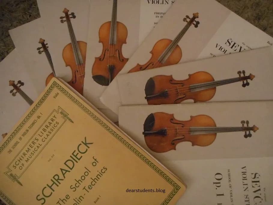 violin etudes: schradieck and sevcik