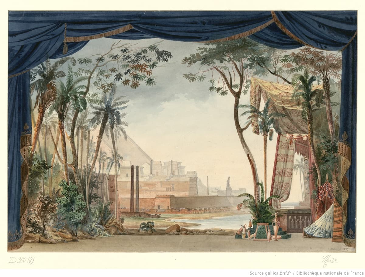Auguste Caron: Moïse, Act I, 1827 (Gallica ark:/12148/btv1b7001331s)
