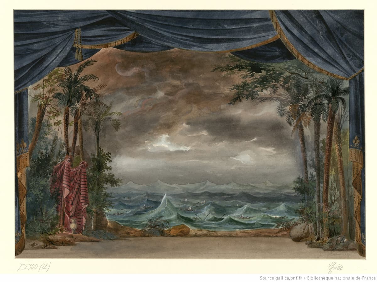 Auguste Caron: Moïse, Act IV, scene ii, 1827 (Gallica ark:/12148/ btv1b7001335f)