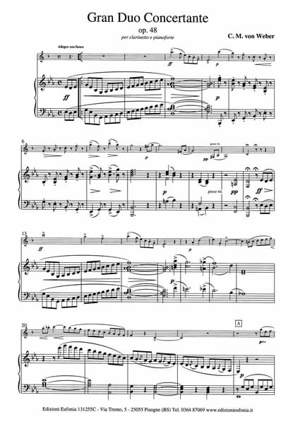 Carl Maria von Weber: Grand Duo Concertant music score