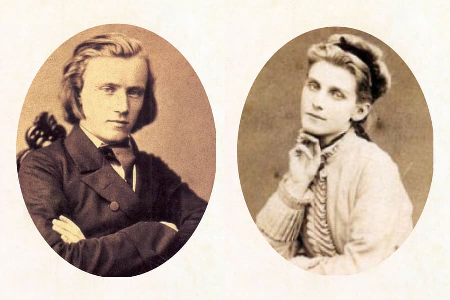 Johannes Brahms and Julie Schumann