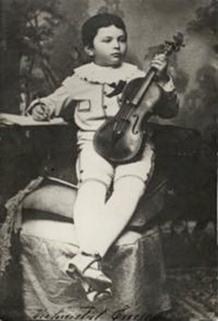 The young Georges Enescu at 3 years old