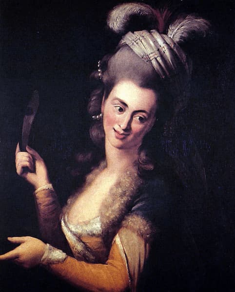 Aloysia Weber as Zémire in André Grétry's opera Zémire et Azor, painting by Johann Baptist von Lampi the Elder