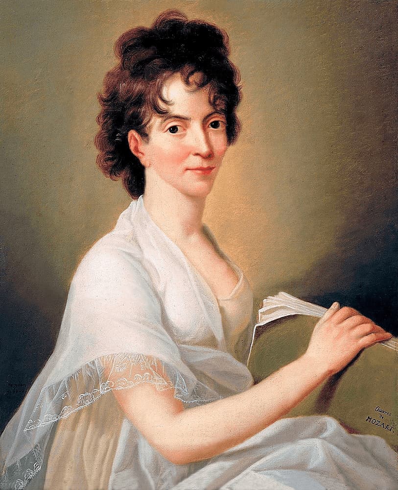 Constanze Weber in 1802, portrait by Hans Hansen