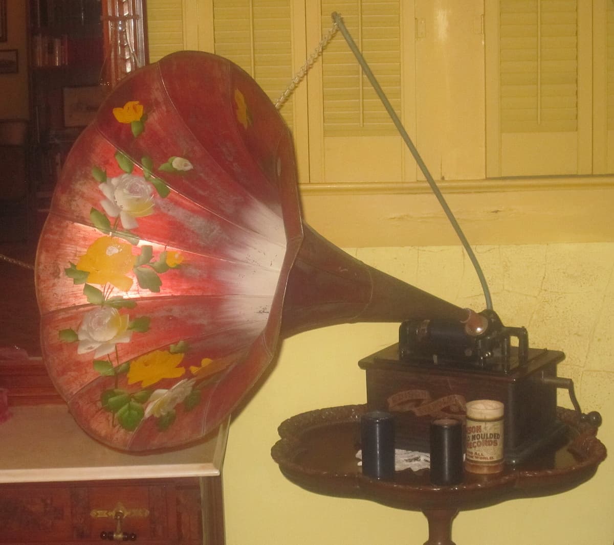 Early phonograph at Deaf Smith County Historical Museum in Hereford, Texas