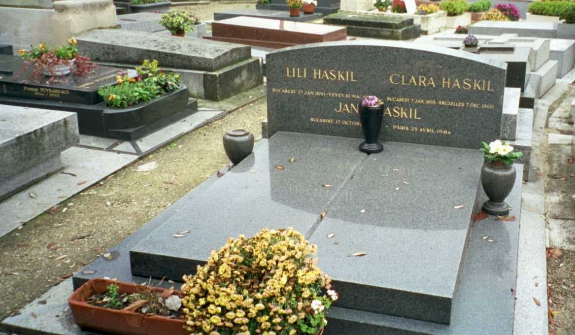 Grave of Clara Haskil in Montparnasse Cemetery, Paris
