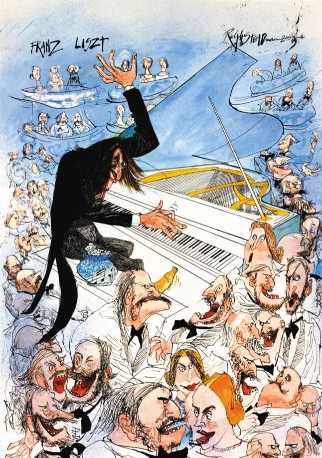 Liszt concert by Ralph Steadman