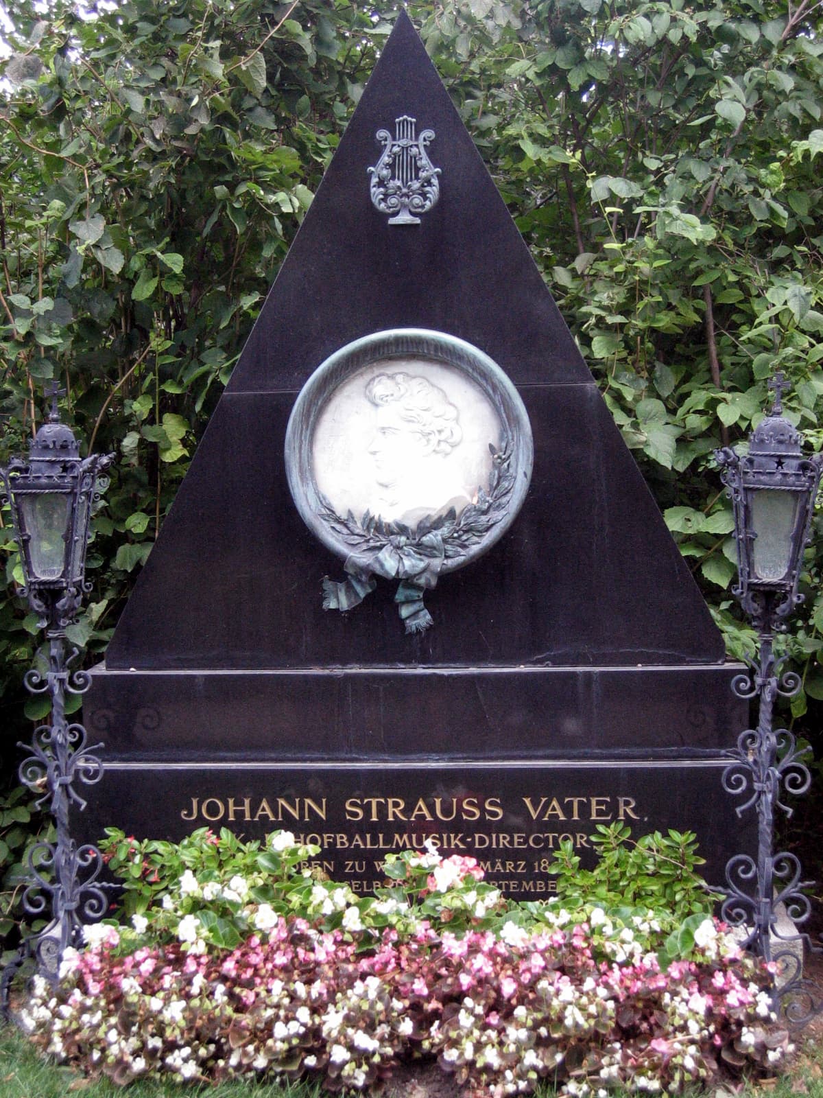 Grave of Johann Strauss (Father) at Döbling Cemetery, Vienna, Austria